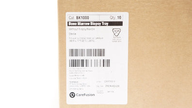 CareFusion BK1000 Bone Marrow Biopsy Tray - Box of 10